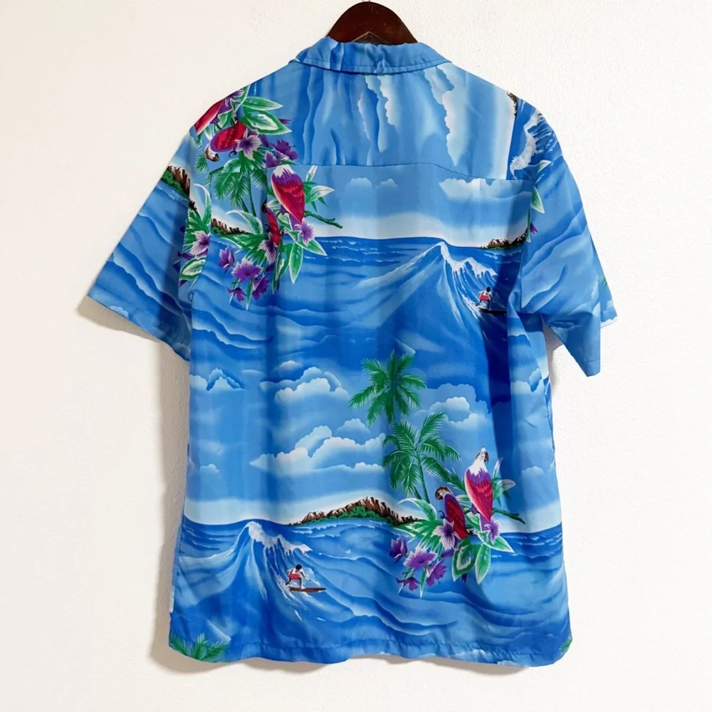 Casual Wear Hawaii Tropical Hawaiian Button Up Camp Shirt